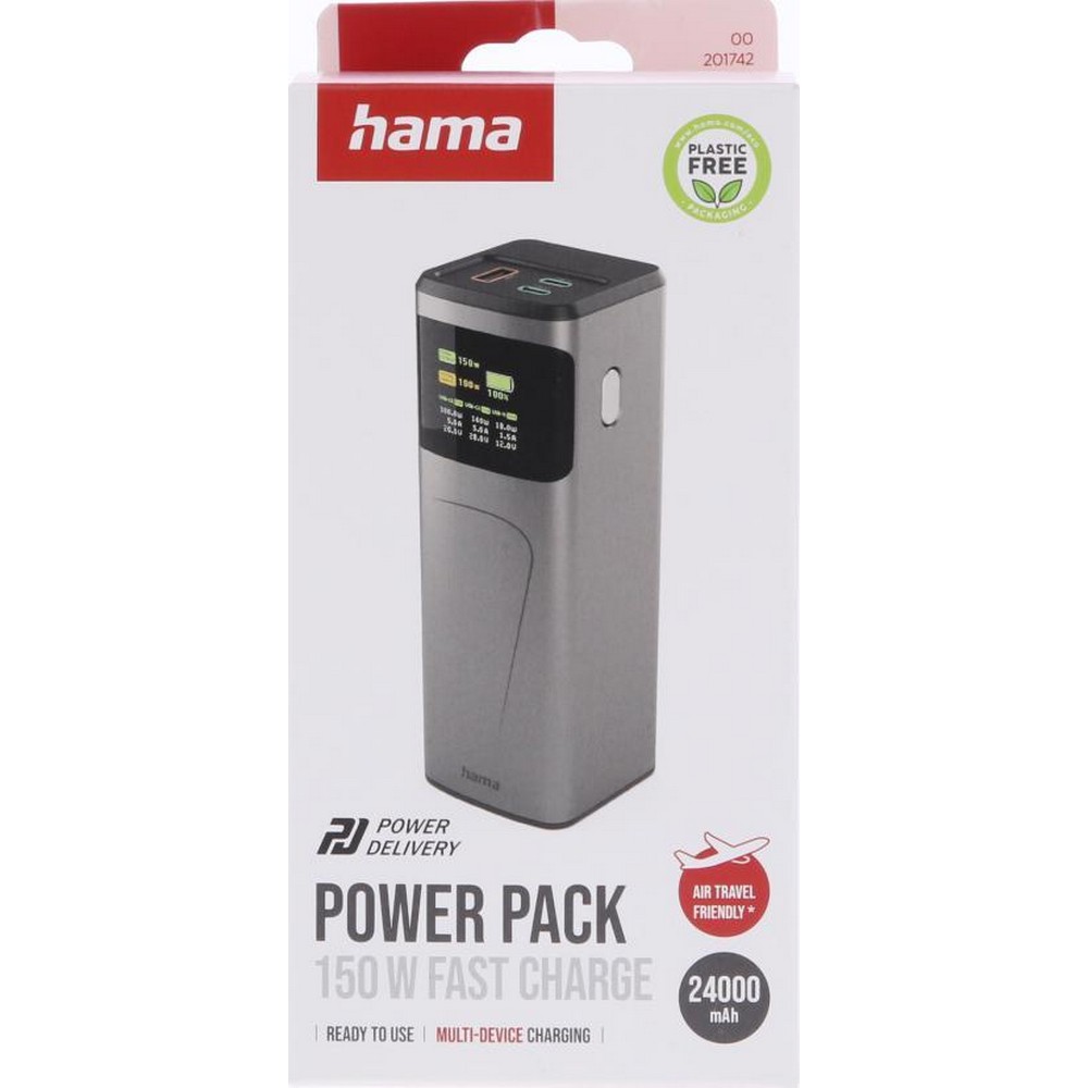 Powerbank 24000 mAh Hama High Power 150 W in Graphit, Ansicht 8