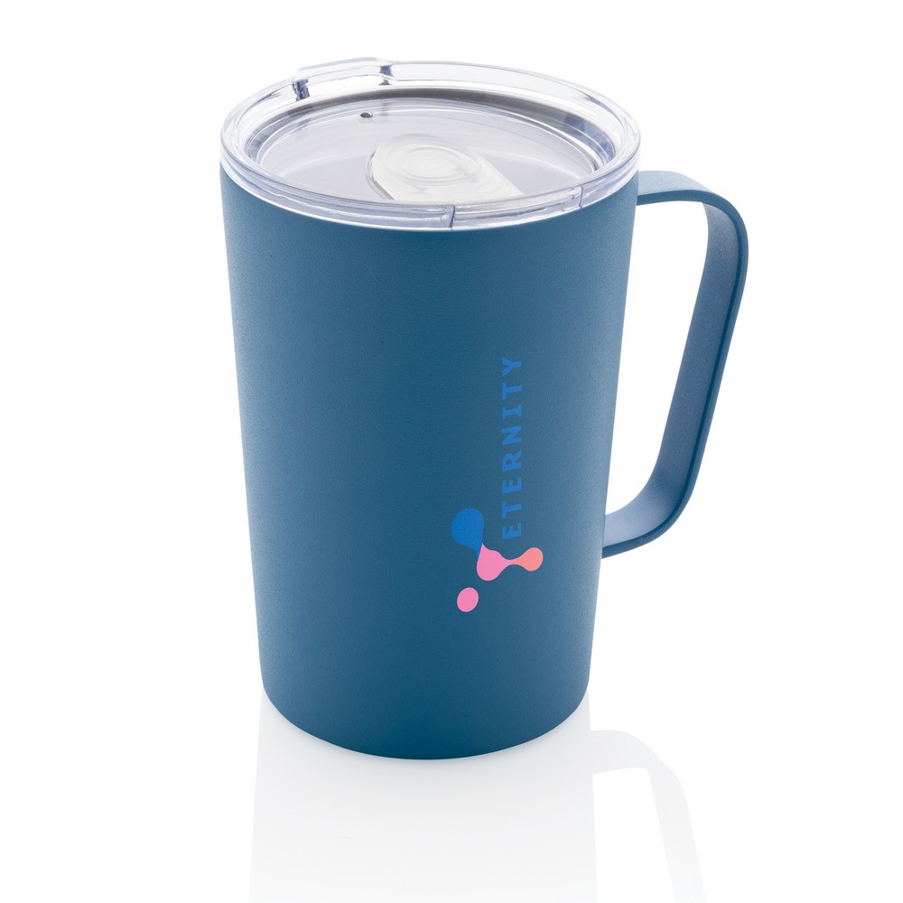 420 ml recycelter Edelstahl-Thermobecher in Blau, Ansicht 8