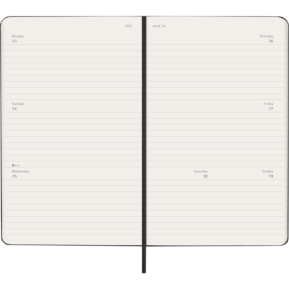 MOLESKINE Wochenkalender in Schwarz, Ansicht 6