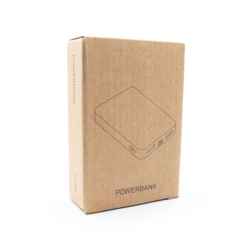 Powerbank 10000 mAh | Hart in Weiß, Ansicht 10
