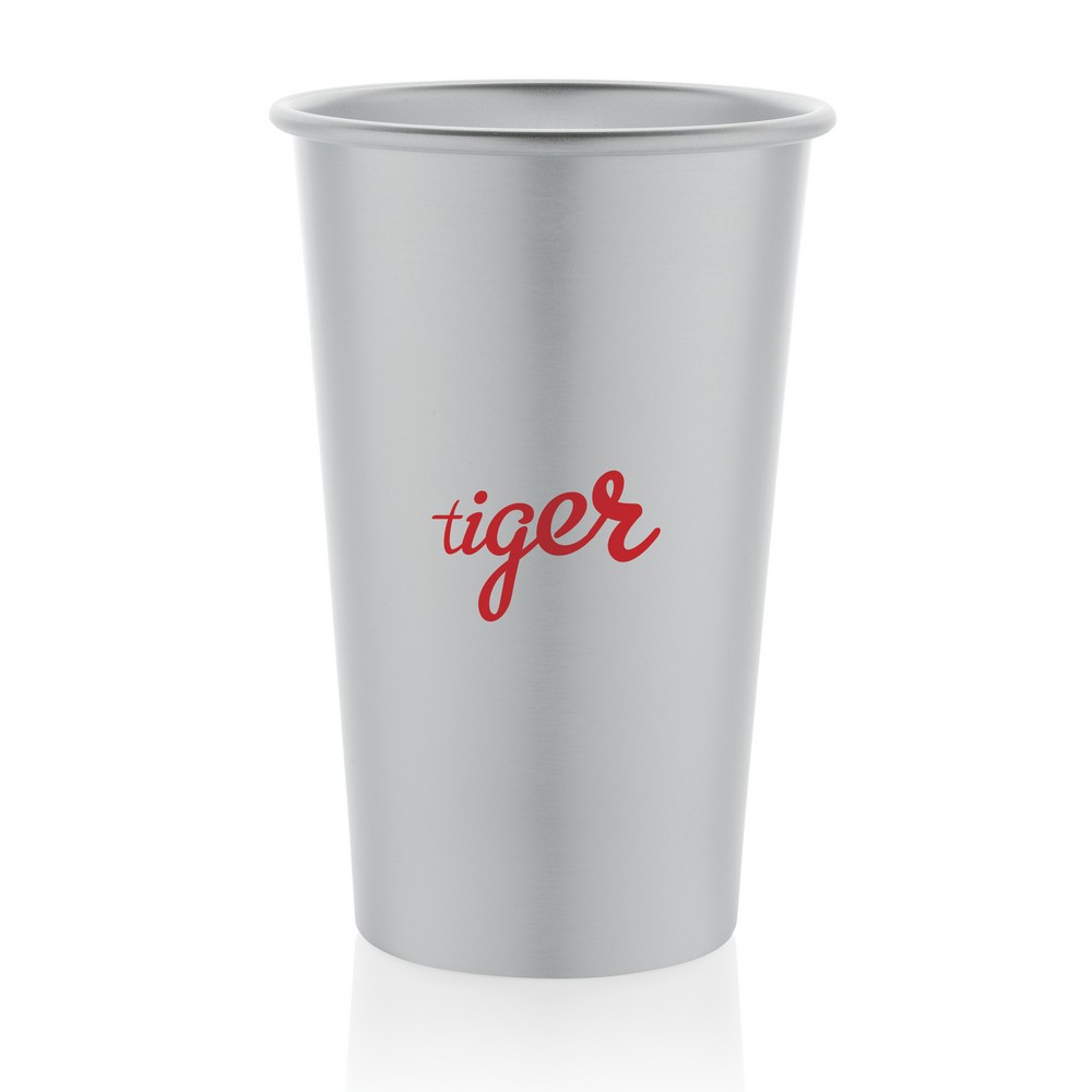Alo Leight-Weight-Becher aus RCS recyceltem Aluminium 450ml in Silber, Ansicht 3