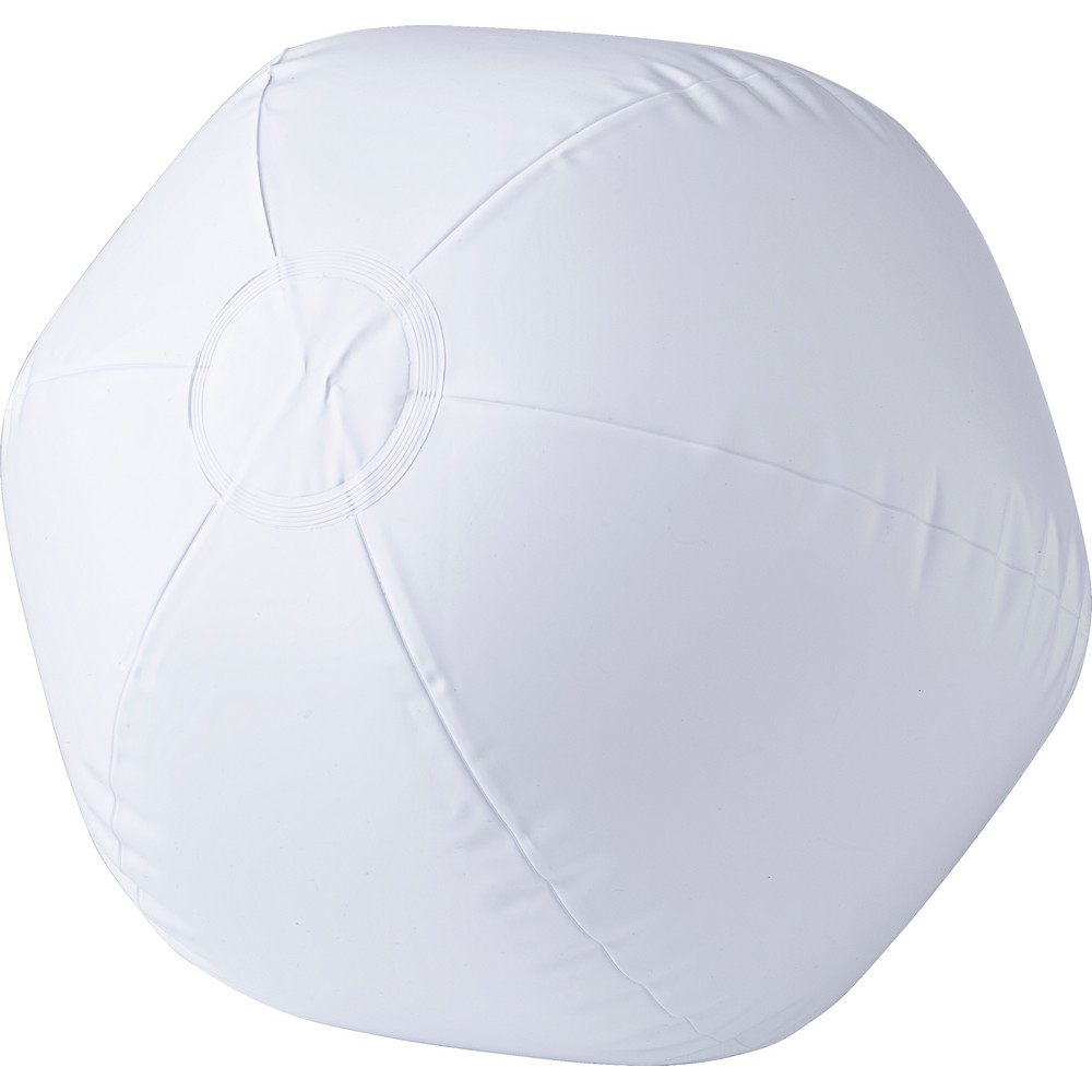 Strandball, aufblasbar in Weiß