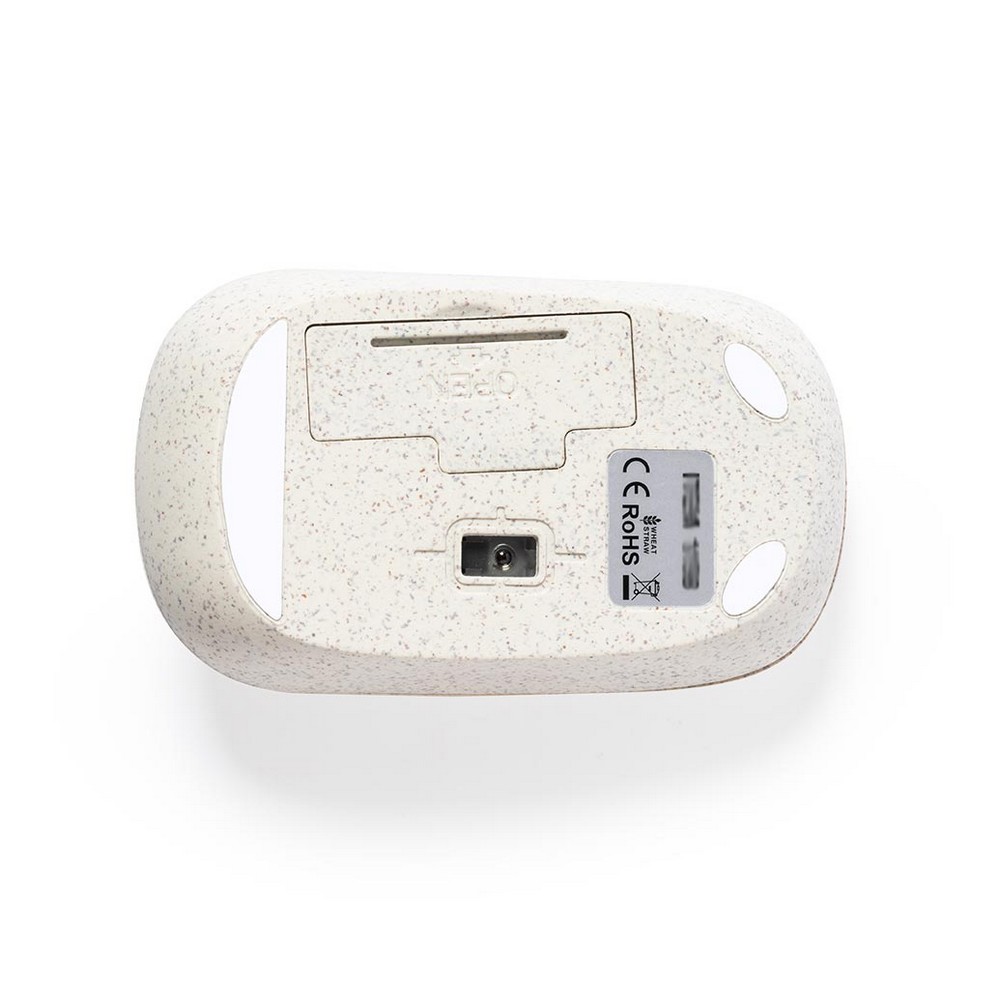 Wireless Computermaus aus Weizenstroh in Neutral, Ansicht 4
