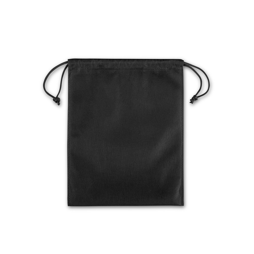 Mittelgroße Geschenktüte aus Vliesstoff (60 g/m²) | Gift Bag M – Schwarz, Ansicht 2