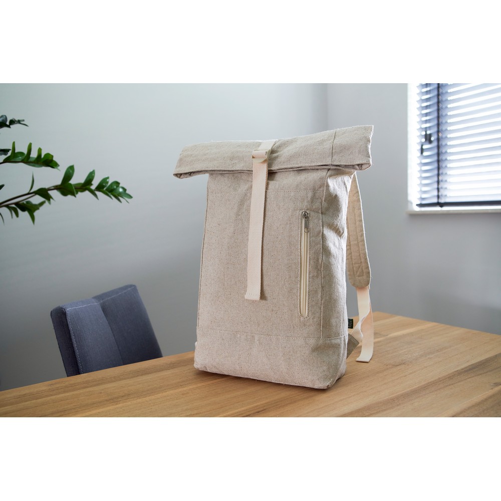 Aufrollbarer Rucksack in Neutral, Ansicht 2