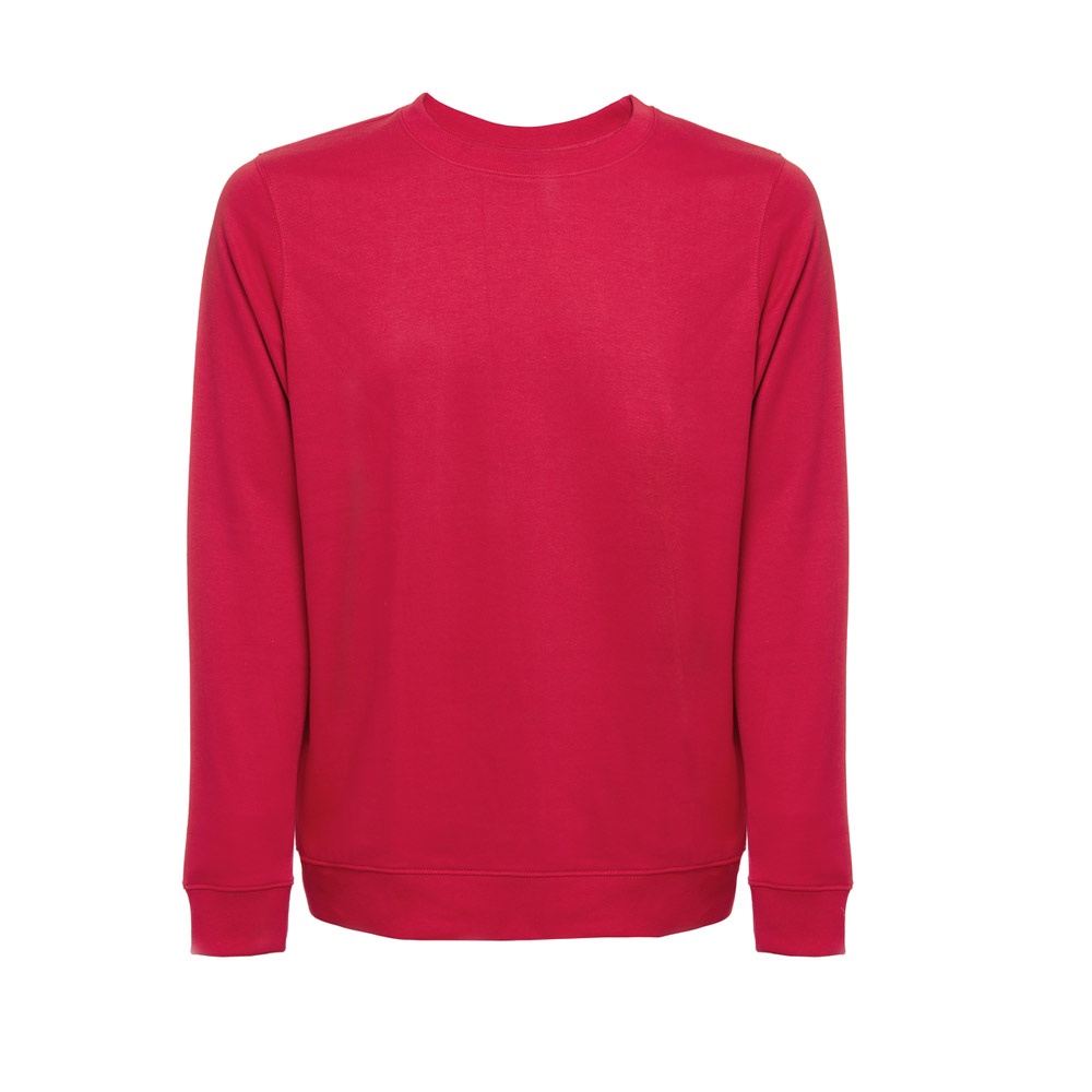 Sweatshirt (unisex) aus italienischem Frottee ohne Knopfleiste | THC Colombo – Rot