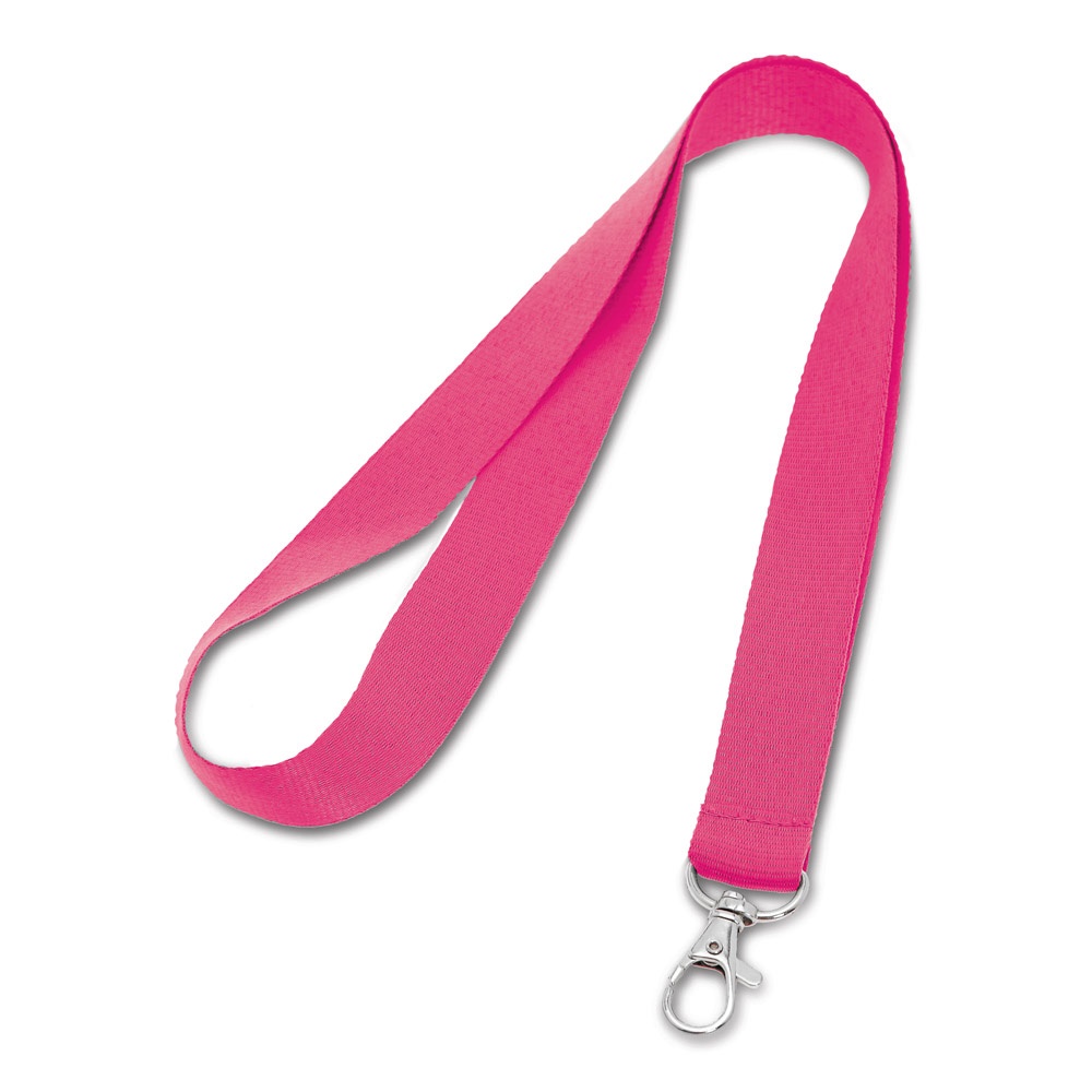 Lanyard aus Polyester mit 20mm Breite | Lariat – Rosa