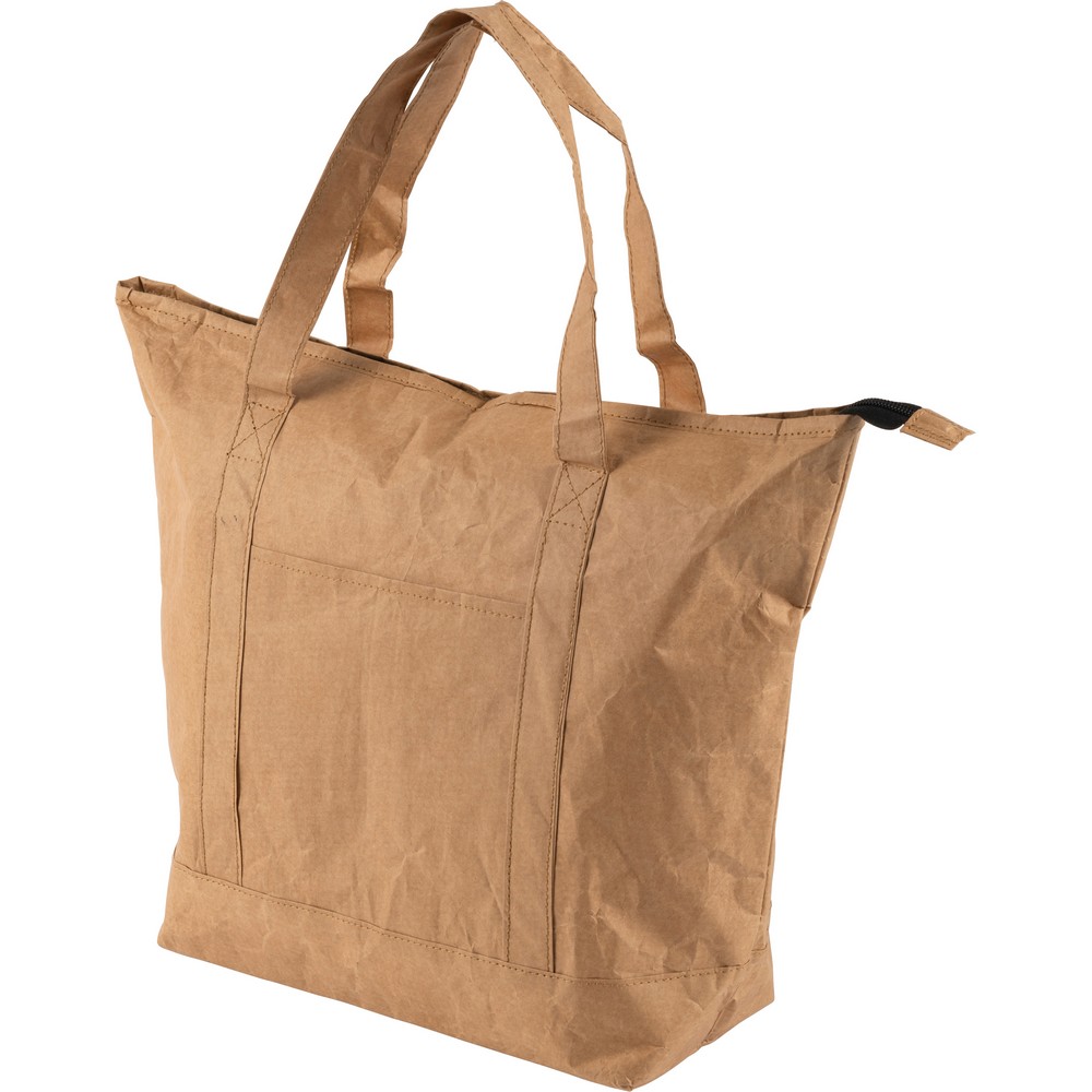 Papier-Kühltasche, laminiert in Braun, Ansicht 2