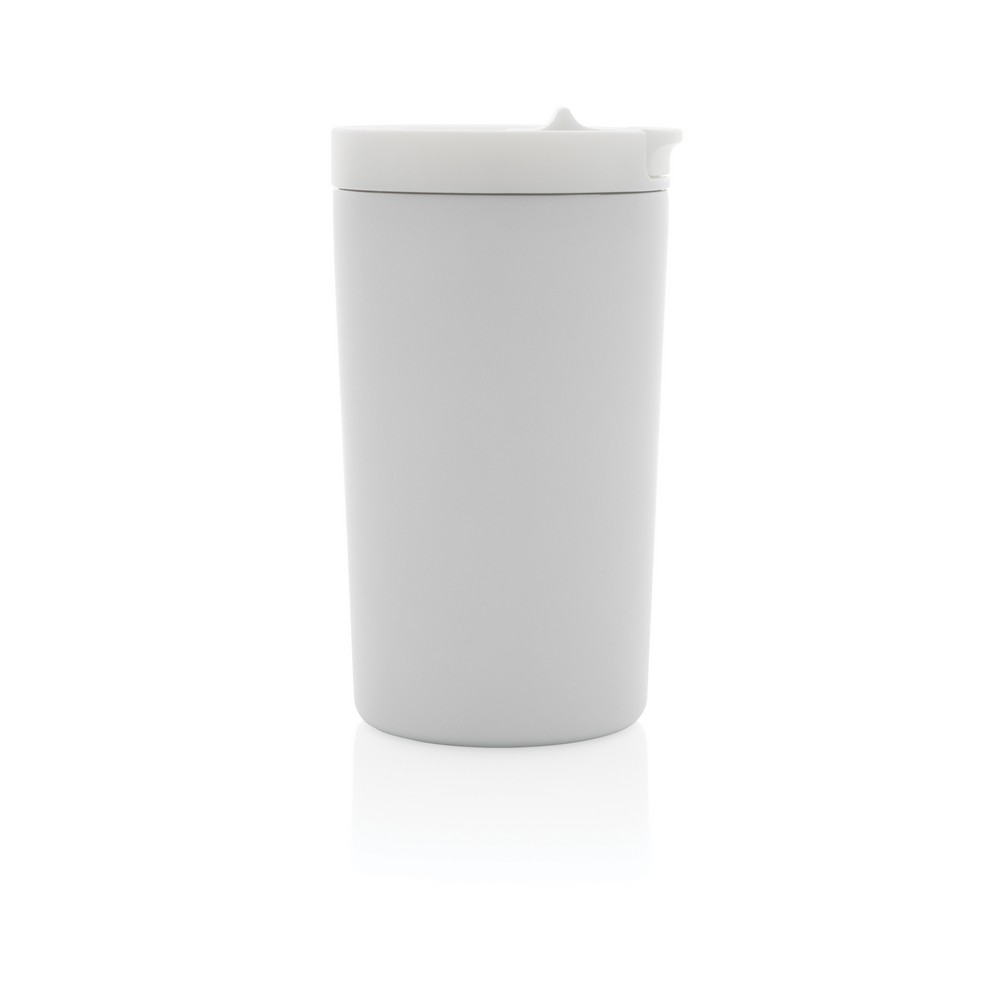 Doppelwandiger Vakuum-Becher aus RCS recyceltem SS in Weiß, Ansicht 3