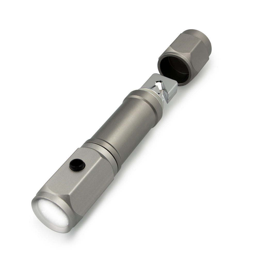 Notfalltaschenlampe, Sicherheitsgurtschneider, Sicherheitshammer | Malli in Graphit, Ansicht 4