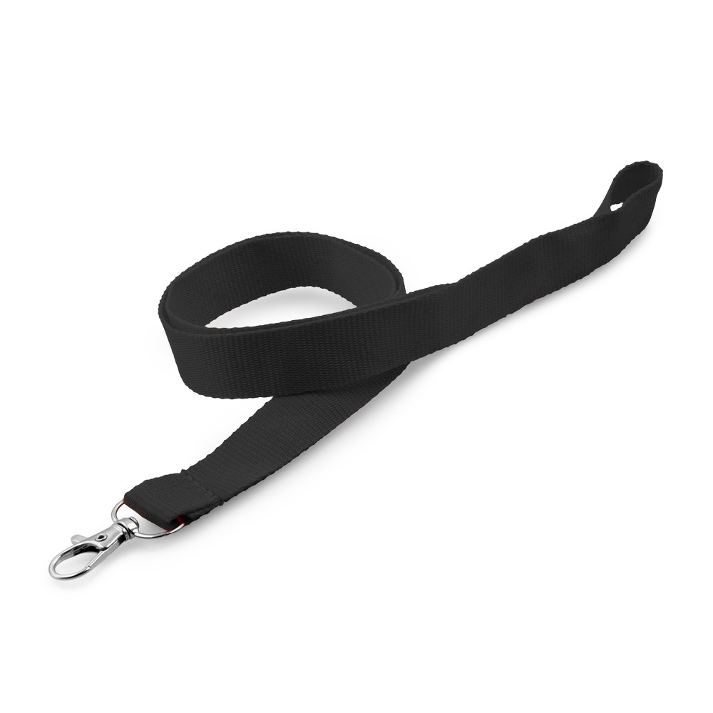Lanyard mit Karabinerhaken | Hulda in Schwarz