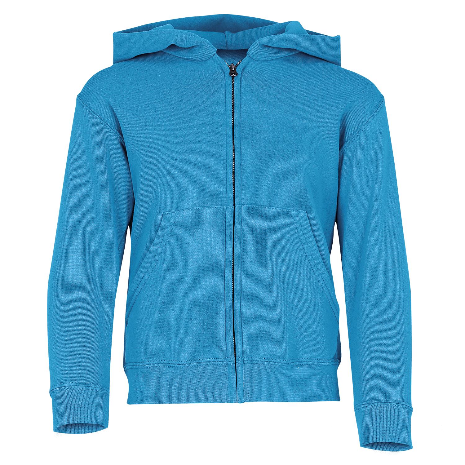 Fruit of the Loom Kinder Classic Hooded Sweat Jacket in Azurblau