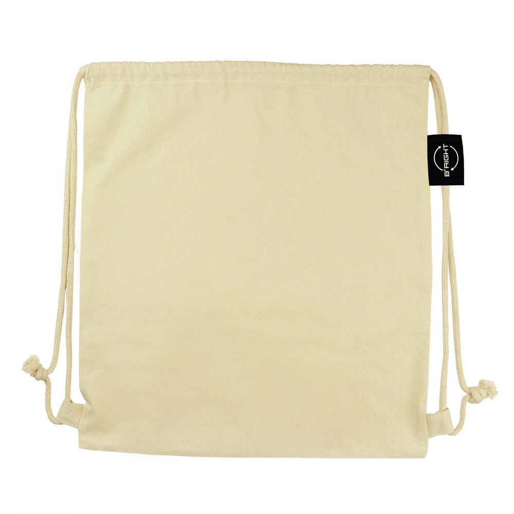 B'RIGHT Beutel mit Kordel aus organischer Baumwolle | Meredith in Beige, Ansicht 6