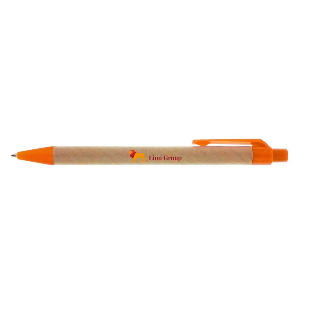 Kugelschreiber aus recyceltem Karton | Nicholas in Orange, Ansicht 3