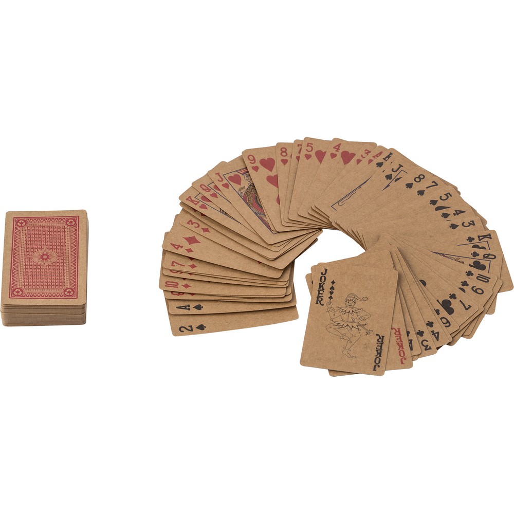 Spielkarten aus recyceltem Papier in Braun, Ansicht 4