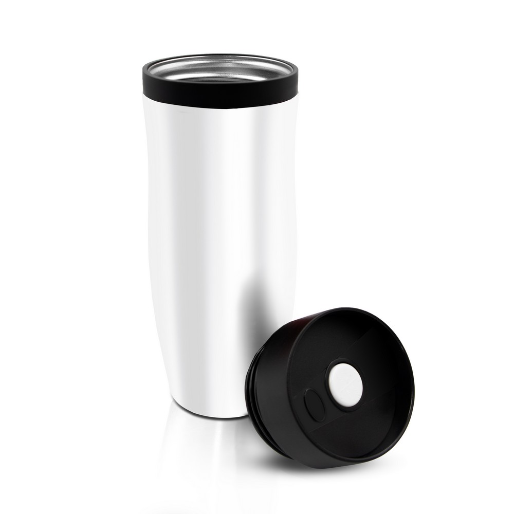 Thermobecher 375 ml Air Gifts | Jackson in Weiß, Ansicht 3