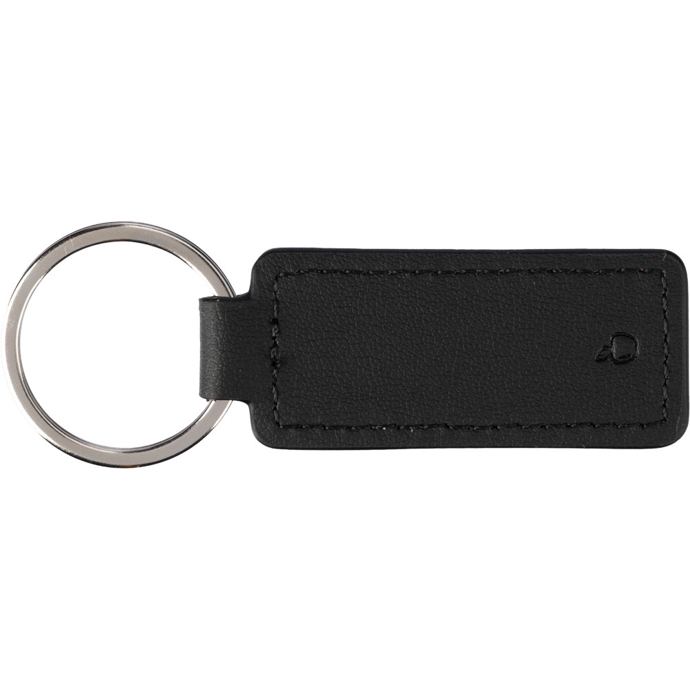 Schlüsselanhänger aus Leder in Schwarz, Ansicht 3