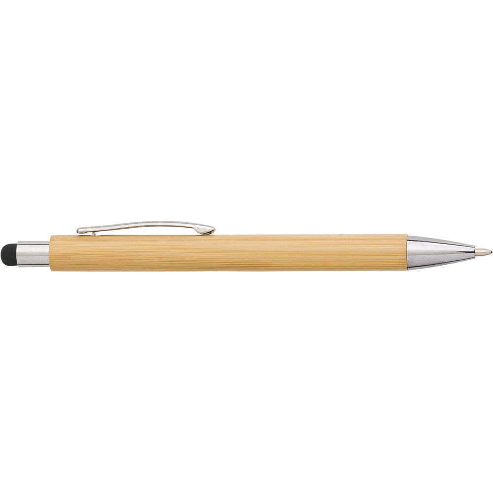 Bambus Kugelschreiber, Touch Pen in Schwarz, Ansicht 4