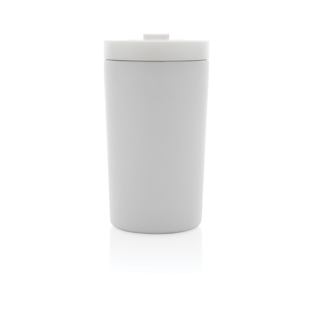 Doppelwandiger Vakuum-Becher aus RCS recyceltem SS in Weiß, Ansicht 4