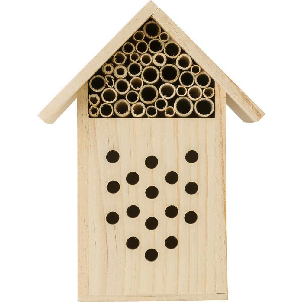 Insektenhaus aus Holz in Braun, Ansicht 3