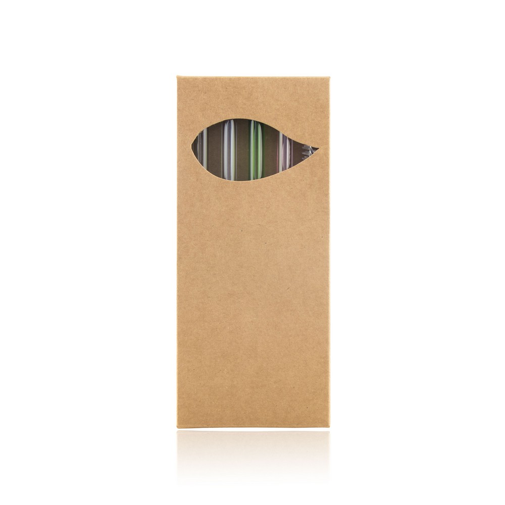 B'RIGHT Glas-Strohhalm-Set, 4-tlg. mit Reinigungstuch, wiederverwendbar | Lea in Neutral, Ansicht 6