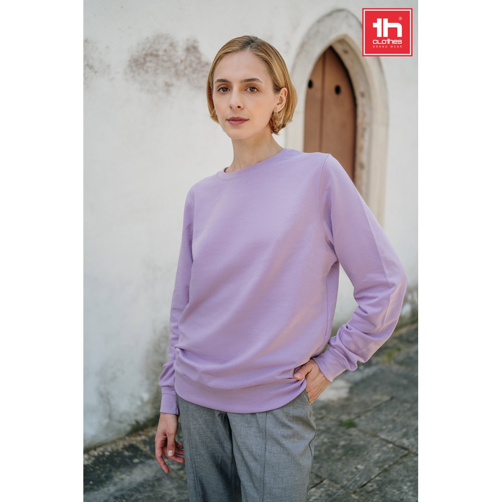 Sweatshirt (unisex) aus italienischem Frottee ohne Knopfleiste | THC Colombo – Schwarz, Ansicht 5