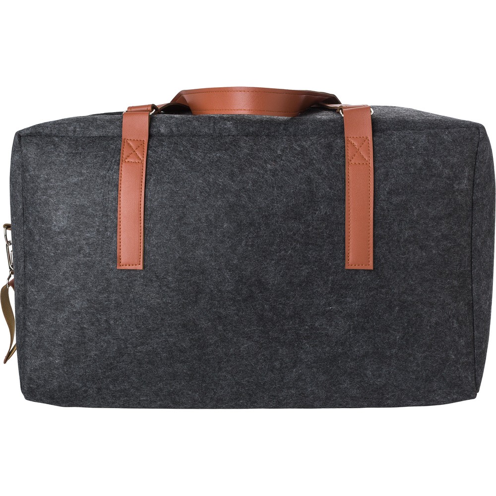 RPET-Reisetasche, Sporttasche aus Filz in Graphit, Ansicht 2