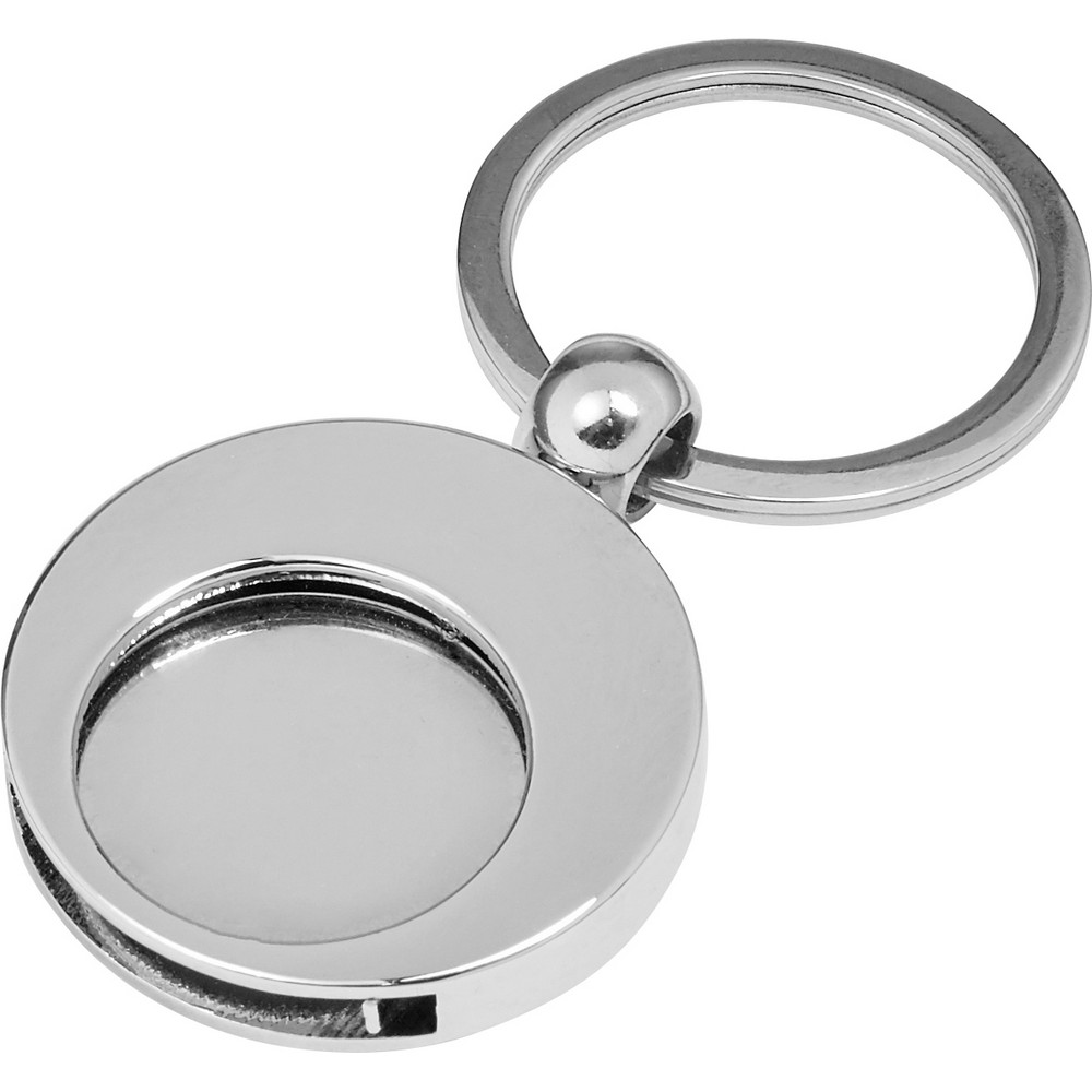 Schlüsselanhänger, Einkaufswagenchip in Silber, Ansicht 7