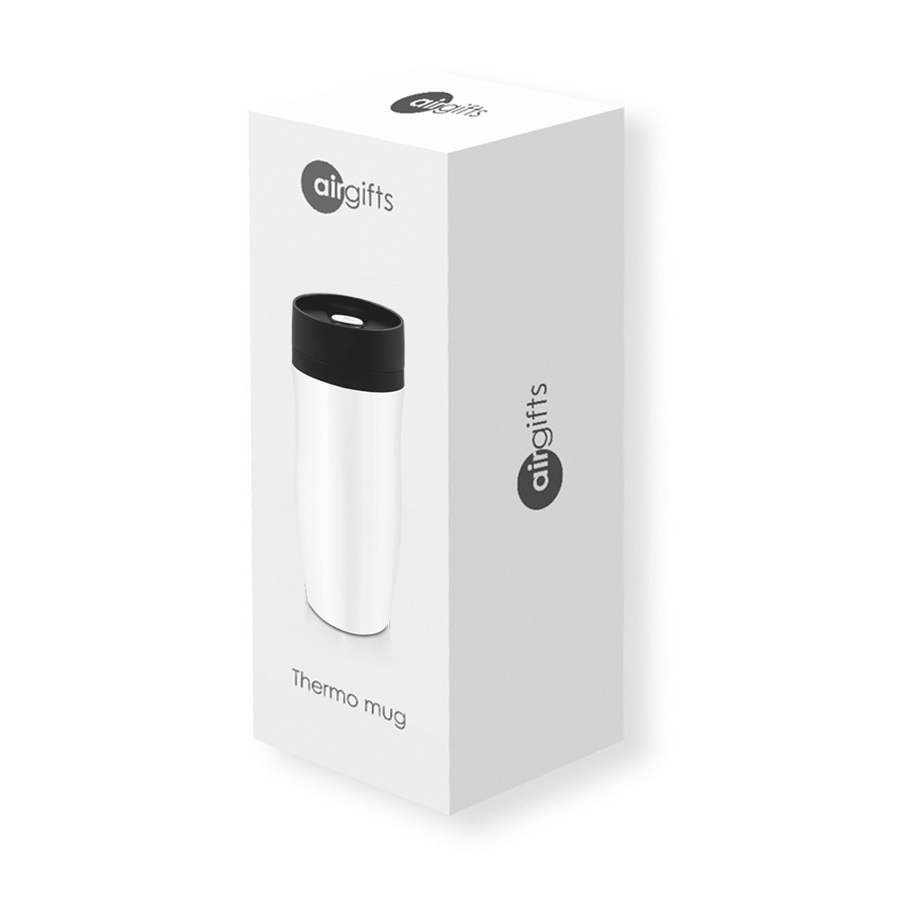 Thermobecher 375 ml Air Gifts | Jackson in Weiß, Ansicht 9