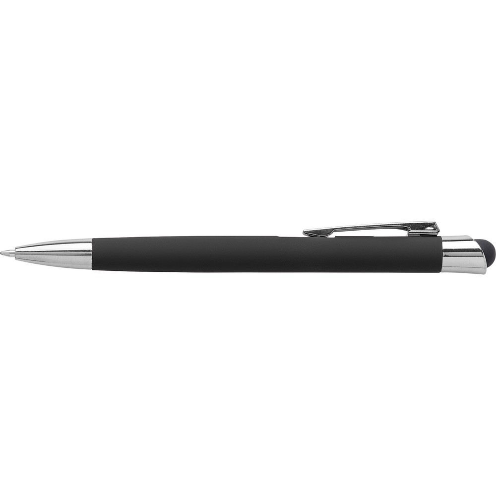 Kugelschreiber mit Touch-Pen in Schwarz, Ansicht 3
