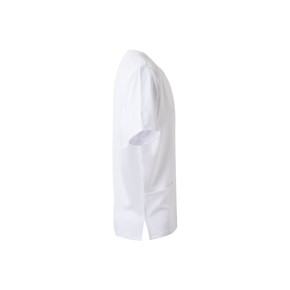 Kurzarm-Tunika (140 g/m²), aus 100 % Mikrofaser | VL Flora – Weiß, Ansicht 3