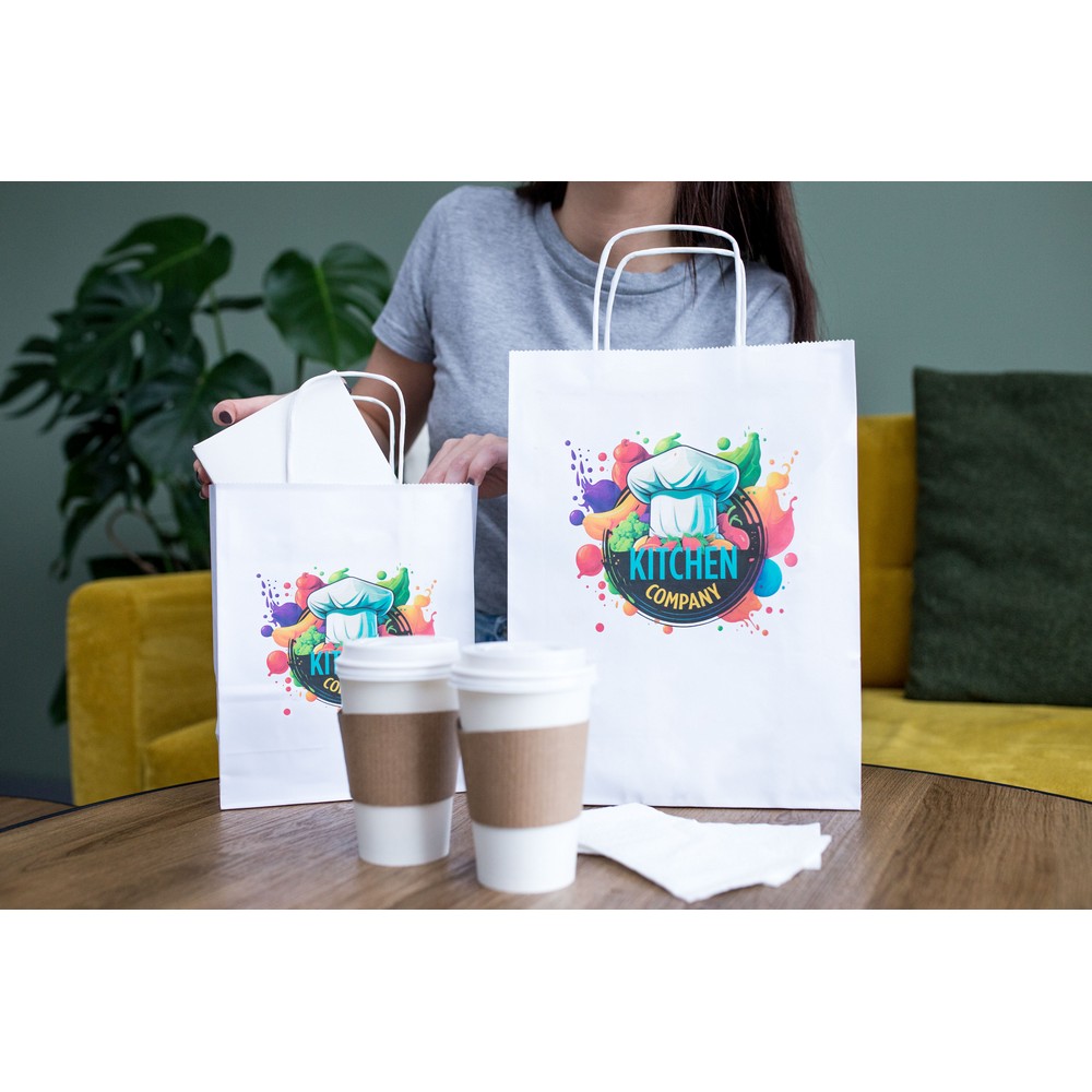 Papiertasche A4 | Dialla BX in Weiß, Ansicht 3