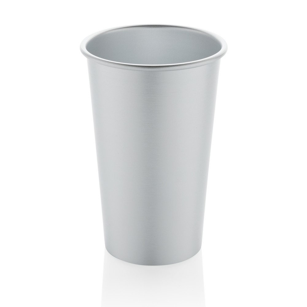 Alo Leight-Weight-Becher aus RCS recyceltem Aluminium 450ml in Silber