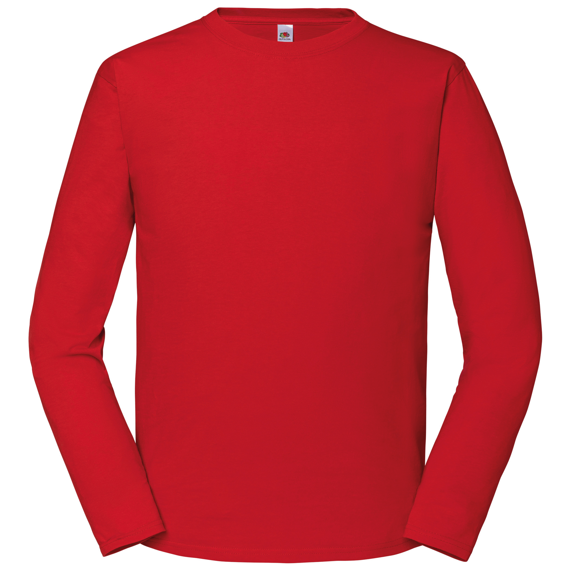 Fruit of the Loom Iconic 195 Ringspun Premium Long Sleeve T in Rot