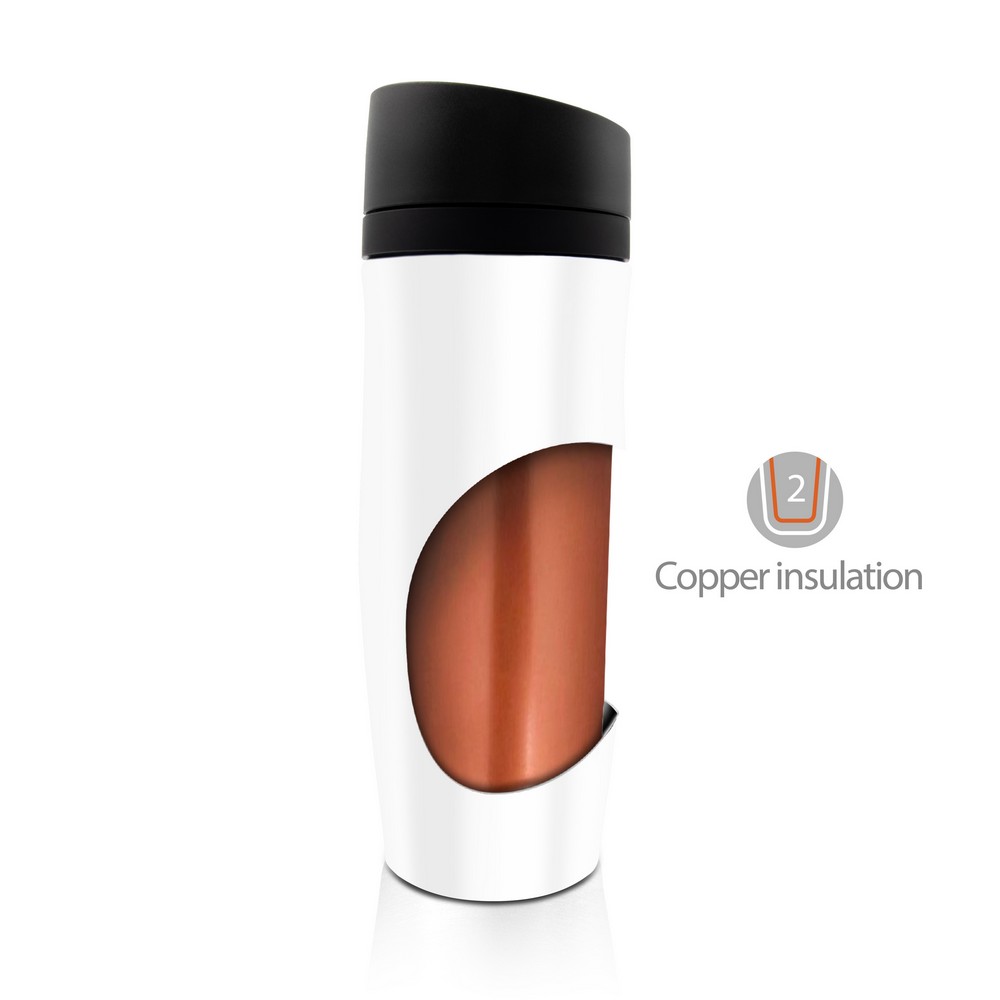 Thermobecher 375 ml Air Gifts | Jackson in Weiß, Ansicht 8