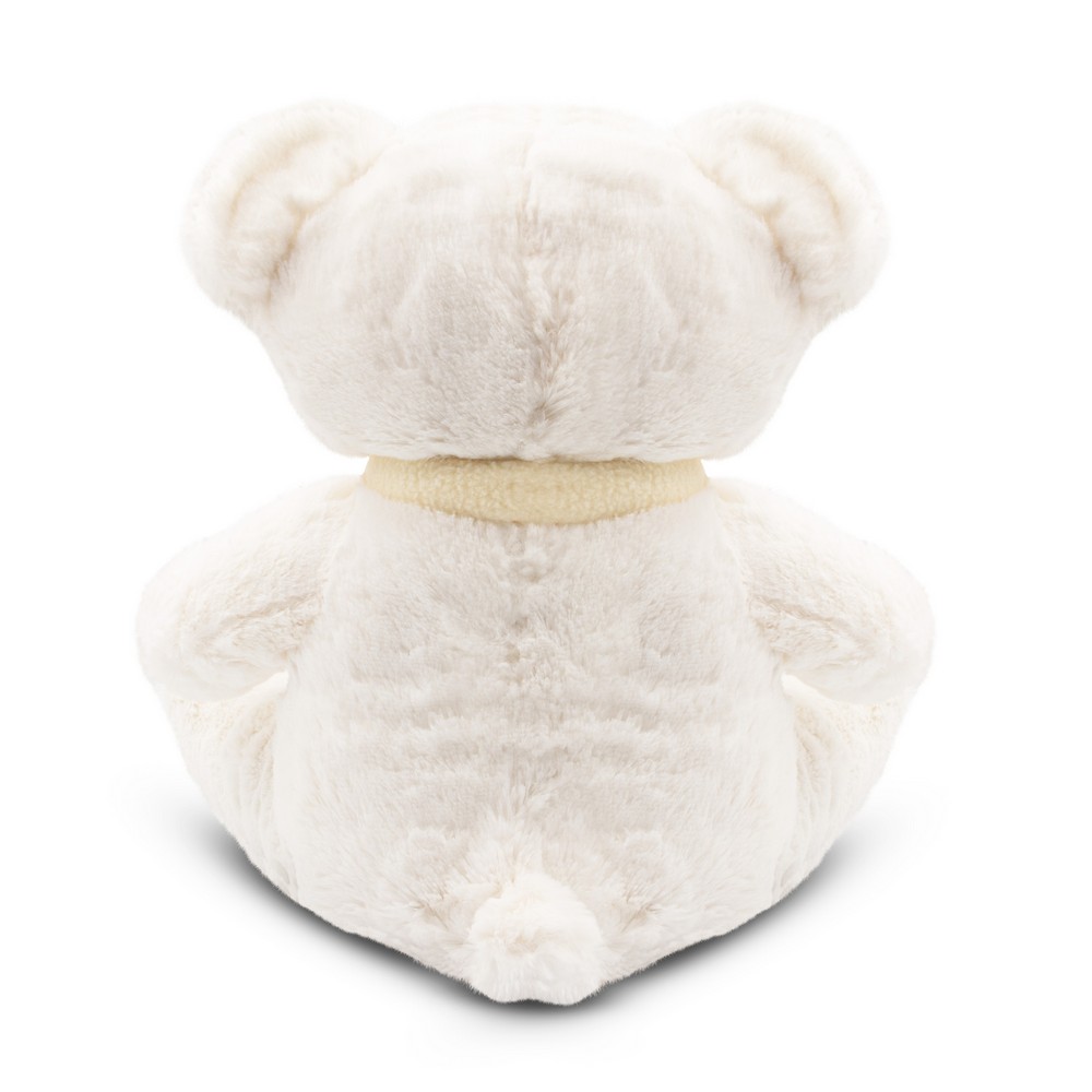 Teddybär mit Schal | Monty White in Weiß, Ansicht 6