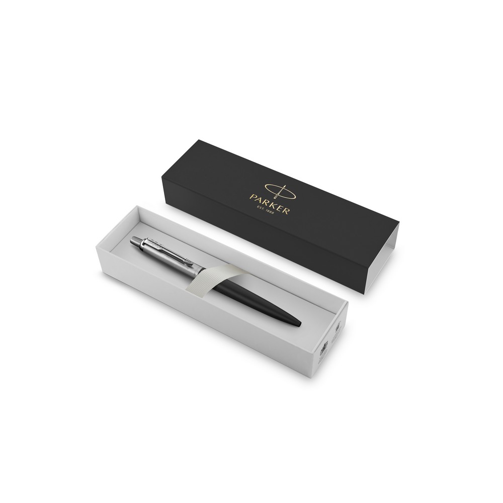 Kugelschreiber Parker Jotter XL in 4 Farben aus Edelstahl in schwarz, Ansicht 3