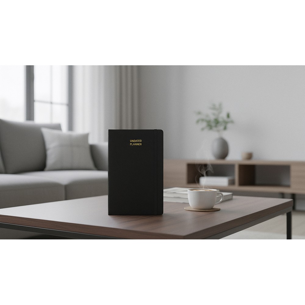 MOLESKINE UNDATED planer in Schwarz, Ansicht 2