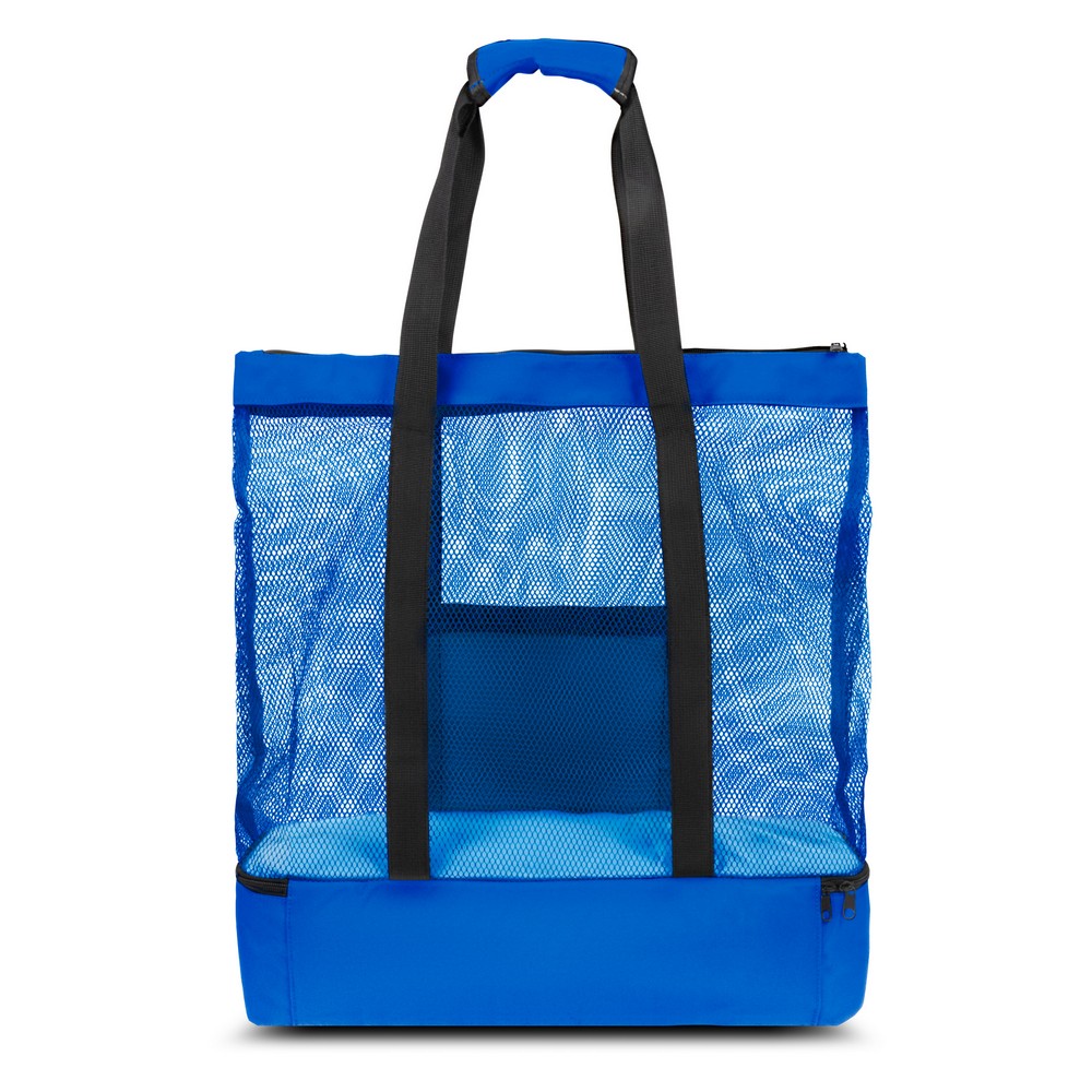 RPET Strandtasche, Einkaufstasche, Kühltasche | Maxwell in Dunkelblau, Ansicht 4