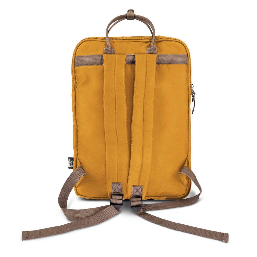 B'RIGHT Laptop-Rucksack 15,6", aus RPET | Finlay in Gelb, Ansicht 6