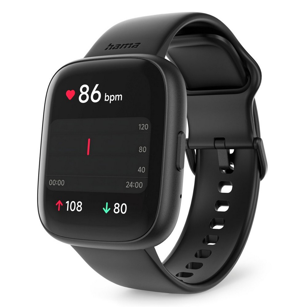 Aktivitätsmonitor Hama Smartwatch 4000 in Schwarz, Ansicht 2