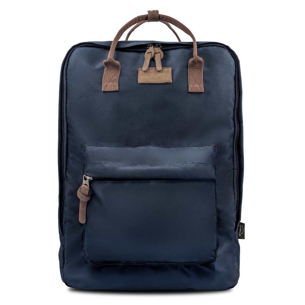 B'RIGHT Laptop-Rucksack 15,6", aus RPET | Finlay in Dunkelblau, Ansicht 5