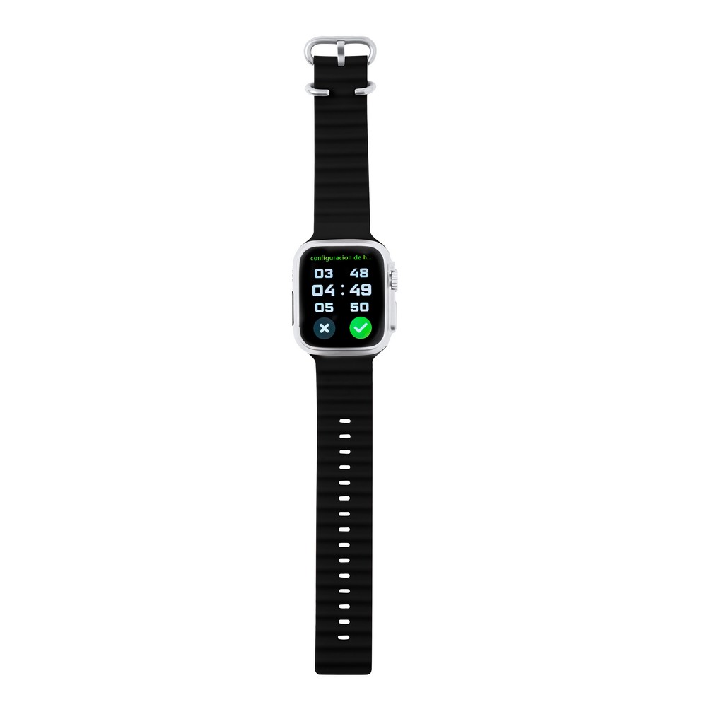 Aktivitätsmonitor, kabellose Multifunktionsuhr in Schwarz, Ansicht 12