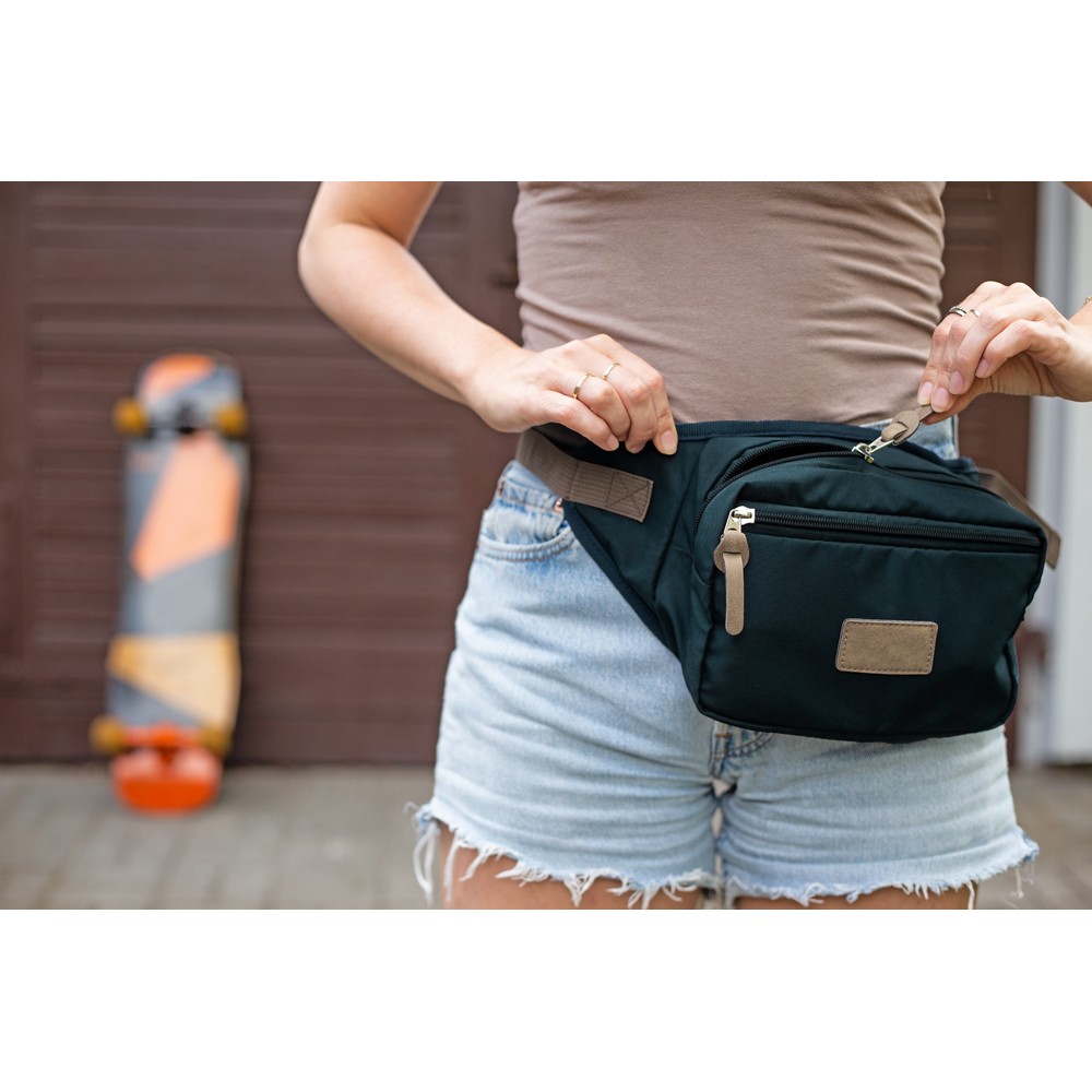 B'RIGHT Gürteltasche aus RPET | Roudeline in Dunkelblau, Ansicht 7