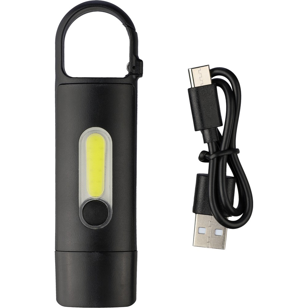Schlüsselanhänger, Mini-Taschenlampe in Schwarz, Ansicht 6