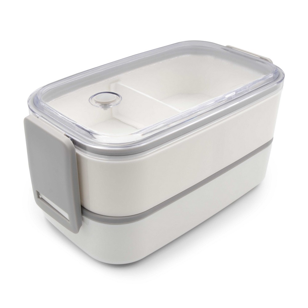 Lunchboxen 2 Stück, 2x700 ml, Besteck | Cash in Weiß