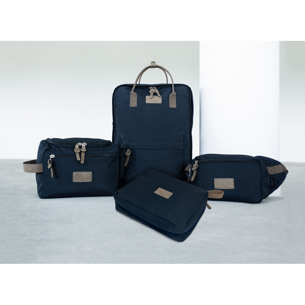 RPET Kosmetiktasche B'RIGHT | Zoe in Dunkelblau, Ansicht 6