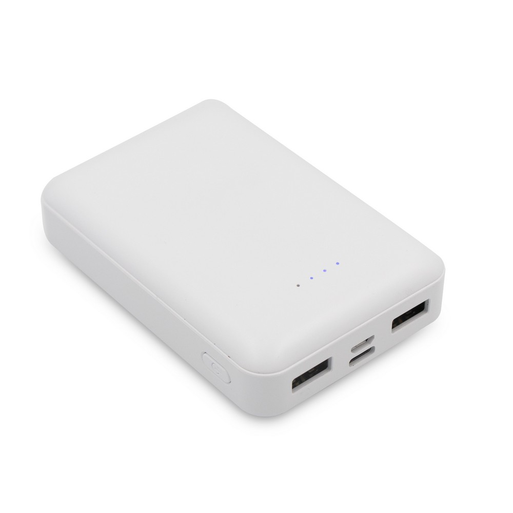 Powerbank 10000 mAh | Hart in Weiß
