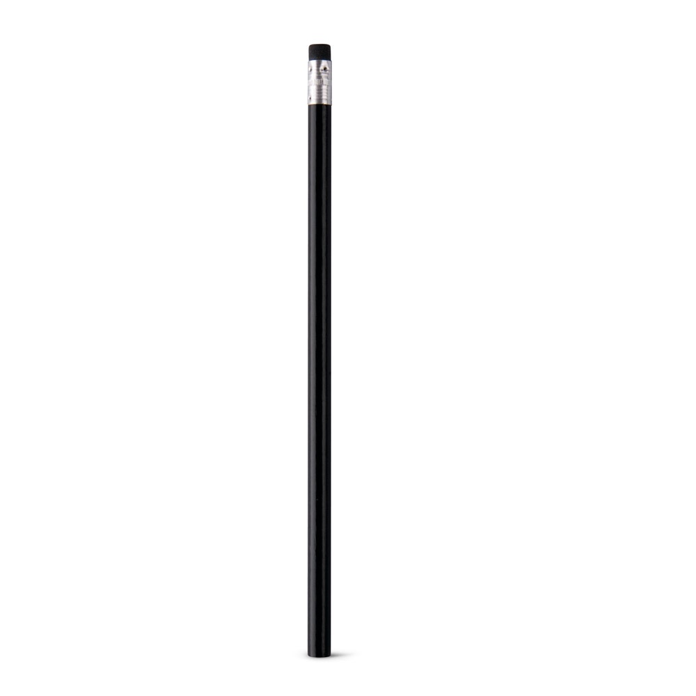 Graphitstift mit Radiergummi und Härtegrad HB | Ateneo – Schwarz