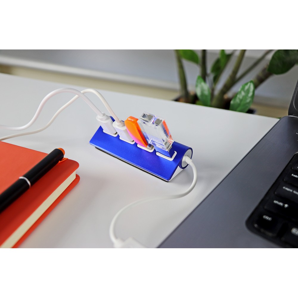 USB-Hub 2.0 | Fletcher in Grau, Ansicht 2